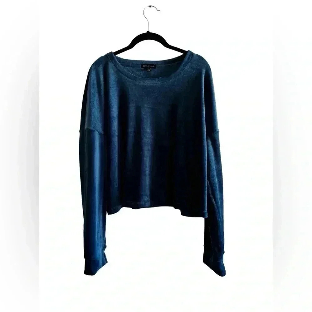 Beyond Yoga Women's Brushed Up Pullover Velour Long Sleeve Crop